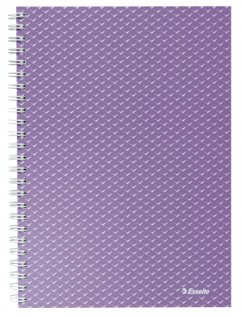 Produse si rechizite scolare - CAIET BIROU SPIRA A5 80 FILE DICTANDO LAVANDA COPERTA CARTON COLOUR'BREEZE ESSELTE