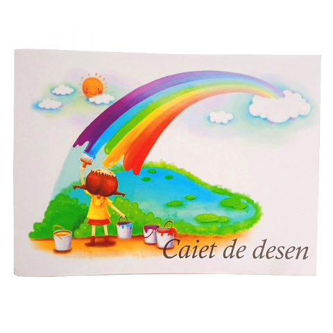 Produse si rechizite scolare - Caiet desen 17*24cm , 16 file My School
