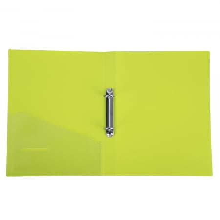 CAIET MECANIC A4 2 INELE 25/30 MM COPERTA FLEXIBILA CU BUZUNAR CULORI NEON DELI [4]