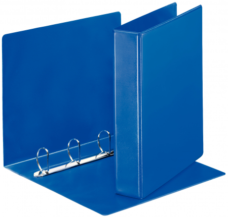 Organizare si arhivare - CAIET MECANIC A4 4 INELE 40MM/62MM ALBASTRU PANORAMA ESSELTE