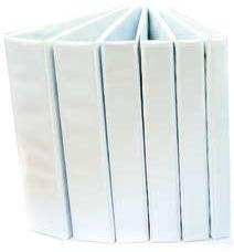 Caiete mecanice - Caiet mecanic cu buzunar, plastifiat PP, 2 inele in "D", 40 mm, cotor 65mm, Optima - alb