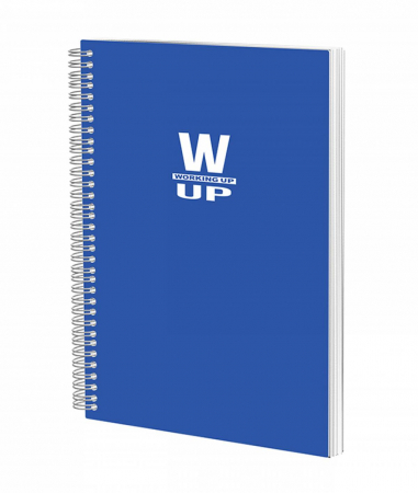 Produse si rechizite scolare - CAIET SPIRA A4 100 FILE ARITMETICA 60G COPERTA PP ALBASTRU WORKING UP PIGNA