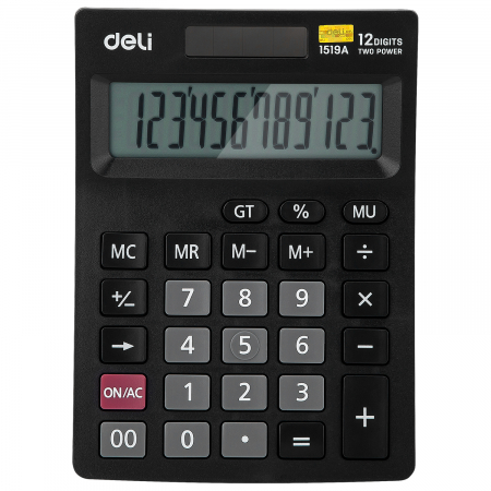 Calculatoare de birou - CALCULATOR BIROU 12DIG 1519A DELI