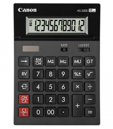Calculatoare de birou - CALCULATOR BIROU 12DIG AS2200 CANON