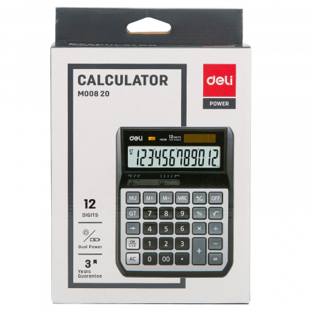 CALCULATOR BIROU 12DIG M00820 DELI [2]
