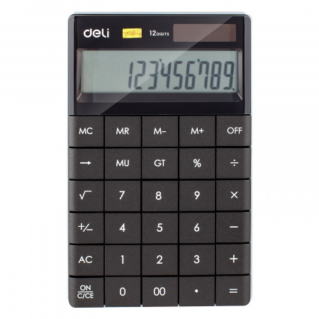 Calculatoare de birou - CALCULATOR BIROU 12DIG MODERN NEGRU DELI