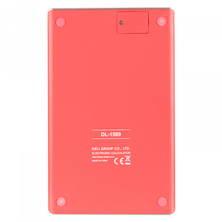 CALCULATOR BIROU 12DIG MODERN ROSU DELI [2]