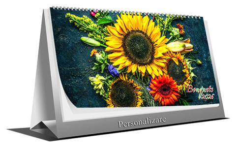 Calendare de birou - Calendar de birou Bouquets, 6 file, CT