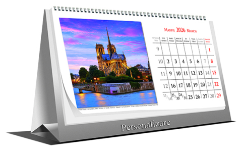 Calendar de birou Europe by Night,  6 file, CT [1]