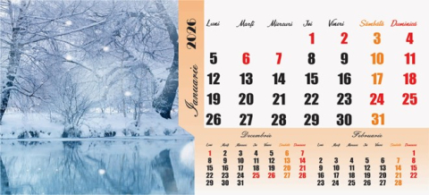 Calendare de birou - Calendar de birou PEISAJE - 6 file