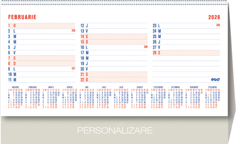 Calendar de birou Triptic - 12 file, CA [1]