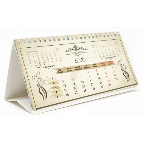 Calendare de birou - Calendar de birou Vintage1, 12 file, CD