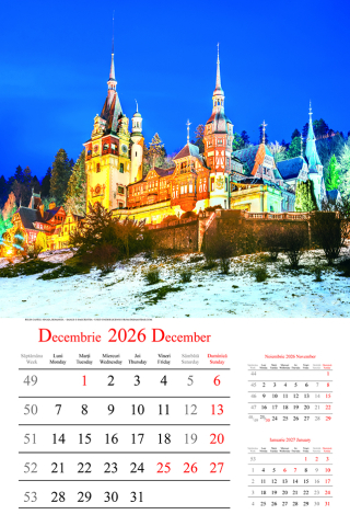 Calendar de perete Castles, CT [1]