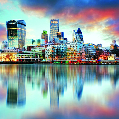 Calendar de perete Europe by Night, CT [8]