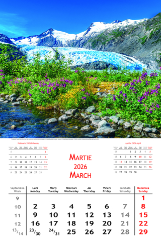 Calendar de perete Landscapes, CT [1]