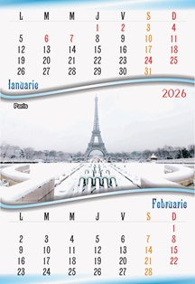 Calendare de perete - Calendar perete A3 ORASE EUROPA - 6 file