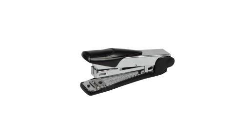 Accesorii de birou - Capsator metalic, 15 coli, capse 10/4, Optima MS15 - argintiu cu accesorii negre