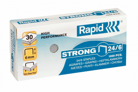 Accesorii de birou - CAPSE 24/6 30 COLI 1000/CUT STRONG RAPID