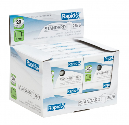 CAPSE 26/6 20 COLI 1000/CUT STANDARD RAPID [1]