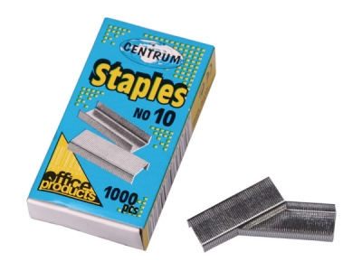 Accesorii de birou - Capse nr.10, metalice zincate, 1000 buc/cutie, Centrum 80068