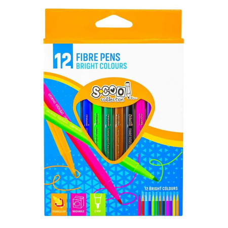 Produse si rechizite scolare - Carioca Triunghiulara, 12 Culori/Cutie - S-COOL