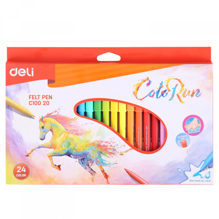 Produse si rechizite scolare - CARIOCI 24 CULORI DELI