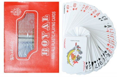 Jocuri / Party - Carti de Joc, Din Plastic, Royal - 2 Set/Cutie