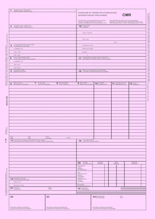 CMR  autocopiativ A4 - Scrisoare de transport international  , 3 ex.(3 x 50 seturi) - personalizat [1]