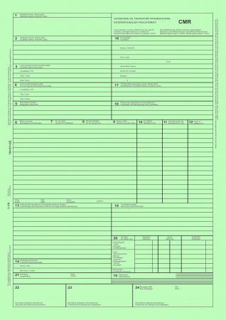 CMR  autocopiativ A4 - Scrisoare de transport international  , 3 ex.(3 x 50 seturi) [2]