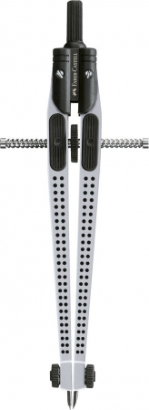 COMPAS QUICK-SET GRIP ARGINTIU FABER-CASTELL [1]