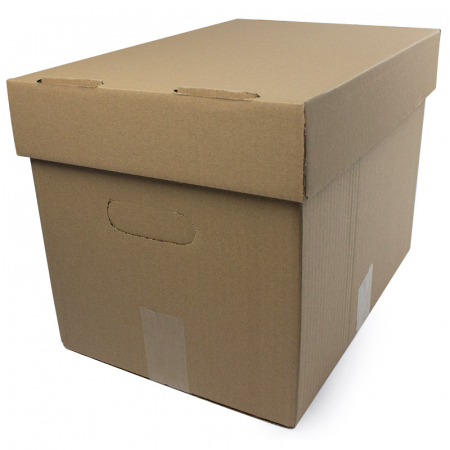 Organizare si arhivare - Container arhivare cu capac detasabil si manere 386*257*274 mm (poate stoca 3 bibl de 7.5cm)