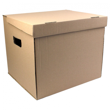 Cutii de arhivare - Container arhivare cu capac integrat, manere si pereti dublii 360*310*300mm