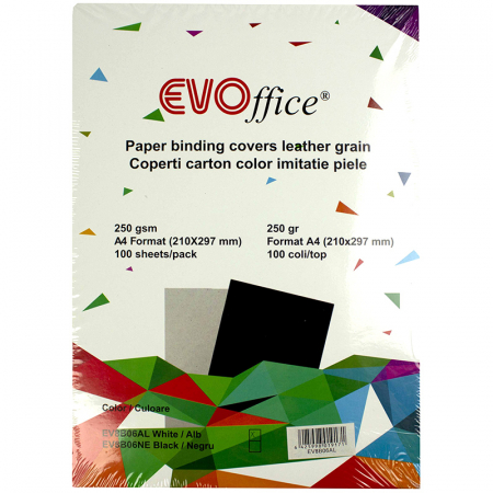 Comunicare si prezentare - Coperti carton color imitatie piele A4 230g/mp 100coli/top