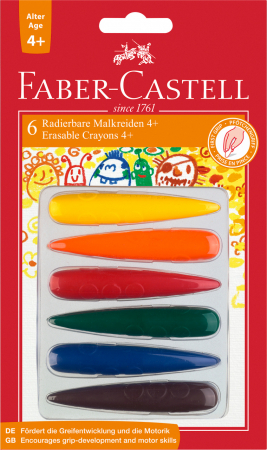 Creioane cerate - CREIOANE CERATE MODEL DEGETE SET 6 FABER CASTELL