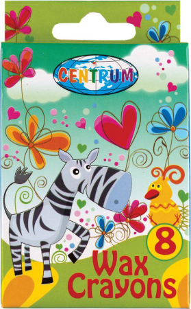 Produse si rechizite scolare - Creioane color cerate  8 /set - Centrum 80594