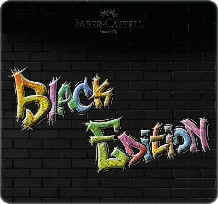 CREIOANE COLORATE 24 CULORI BLACK EDITION CUTIE METAL FABER-CASTELL [1]