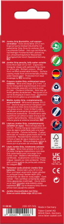 CREIOANE COLORATE 6 CULORI JUMBO GRIP FABER-CASTELL [3]