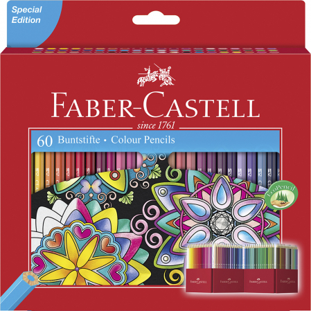 Produse si rechizite scolare - CREIOANE COLORATE 60 CULORI EDITIE SPECIALA FABER-CASTELL