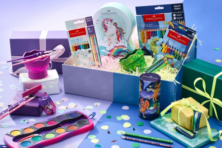 CREIOANE COLORATE 8+2 CULORI JUMBO GRIP UNICORNI FABER-CASTELL [2]