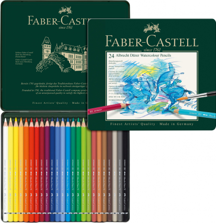 CREIOANE COLORATE ACUARELA 24 CULORI A. DURER FABER-CASTELL [1]