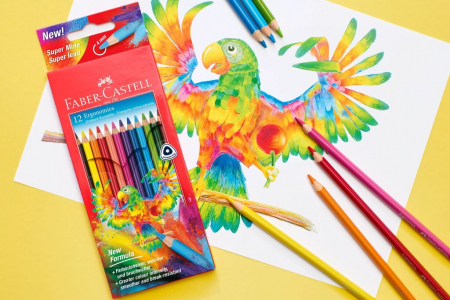CREIOANE COLORATE TRIUNGHIULARE 24 CULORI ERGONOMICS FABER-CASTELL [2]