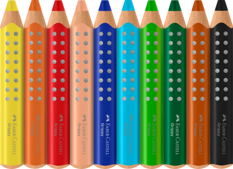 CREIOANE COLORATE XXL 10 CULORI GRIPPY FABER-CASTELL [2]