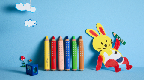 CREIOANE COLORATE XXL 6 CULORI GRIPPY FABER-CASTELL [4]