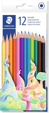 Produse si rechizite scolare - CREION COLOR HEXAGONAL 12/SET