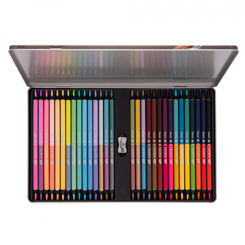 Produse si rechizite scolare - CREION COLOR 30 BICOLORE CUTIE METALICA DACO CC430