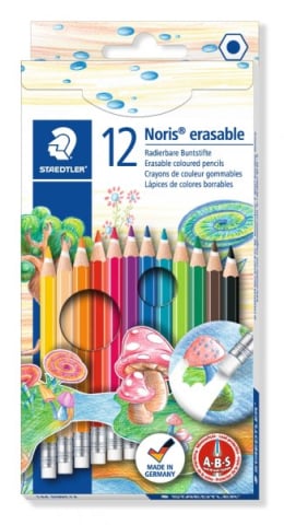 Produse si rechizite scolare - CREION COLOR NORIS CU GUMA 12/SET