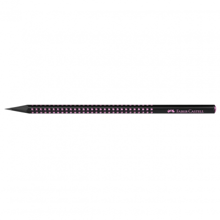 CREION GRAFIT B GRIP SPARKLE LEMN NEGRU MIDNIGHT ROSE FABER-CASTELL [1]