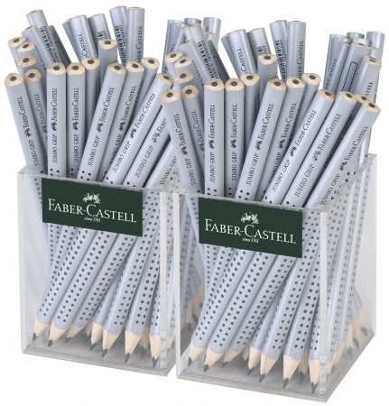 Produse si rechizite scolare - CREION GRAFIT FARA GUMA JUMBO 2*36 CUTIE PLASTIC FABER-CASTELL