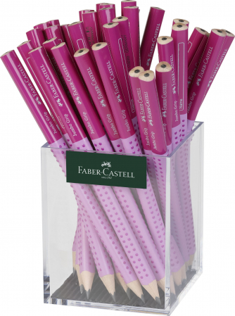 Produse si rechizite scolare - CREION GRAFIT FARA GUMA JUMBO TWO TONE ROZ 36 BUC CUTIE PLASTIC