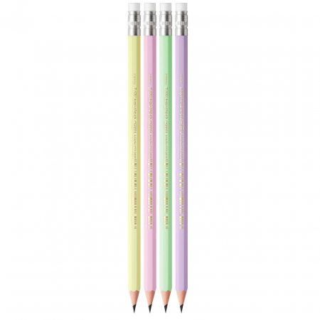 CREION GRAFIT HB CU GUMA ECO EVOLUTION PASTEL 12/CUT BIC [1]